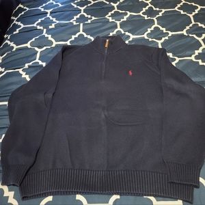 Mens Polo Mock neck sweater